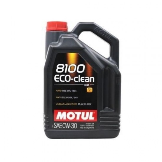 Motul 8100 Eco-clean C2 0W-30 Tam Sentetik Motor Yağı 5 LT